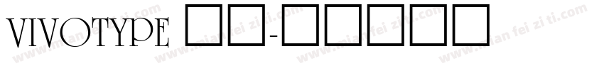 Vivotype 普通字体转换
